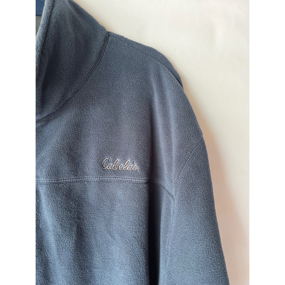Stillwater Supply Co Mens Full Zip Fleece Jacket Marine Blue Cabelas Logo XL NEW - Picture 2 of 6